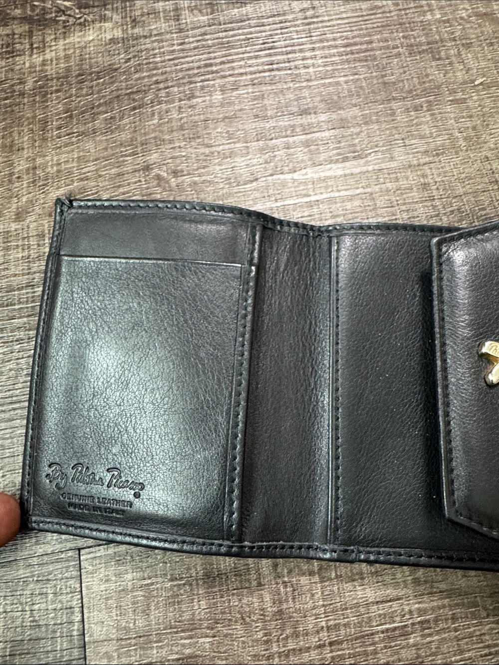 vintage Paloma Picasso black leather wallet - Picture 4 of 7